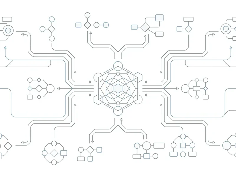 architecture diagram showing Claude Code MCP plugin system connecting to external tools and APIs, clean line-art style